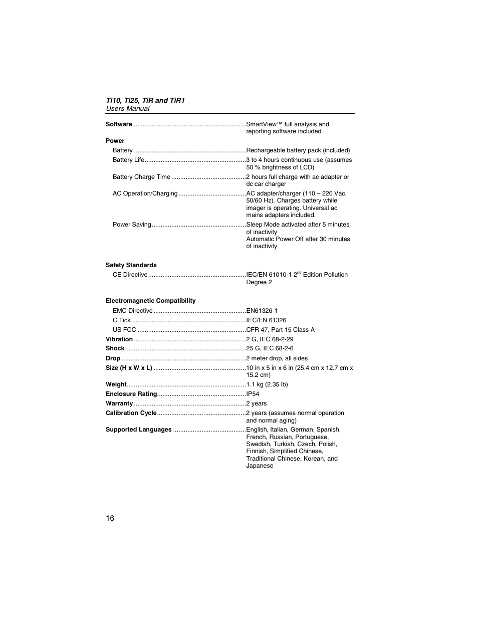 Fluke Thermal Imagers Ti10 User Manual | Page 22 / 24