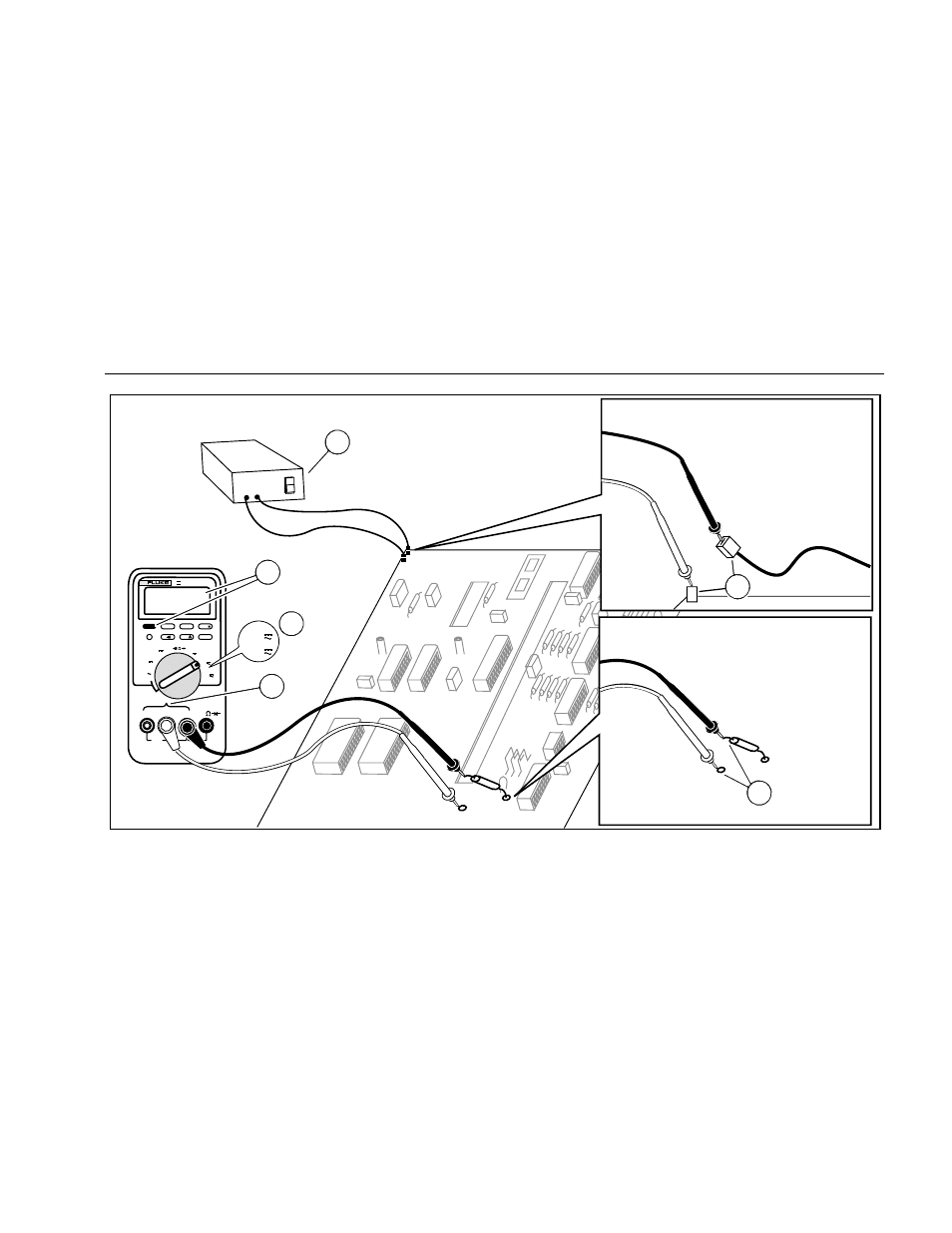 Making measurements, Figure 7. measuring current | Fluke 87 III User Manual | Page 31 / 58