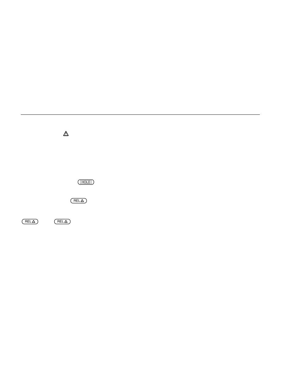 Touch hold ® mode, Relative mode, Zoom mode (models 83 and 85) | Touch hold, Mode | Fluke 87 III User Manual | Page 40 / 58