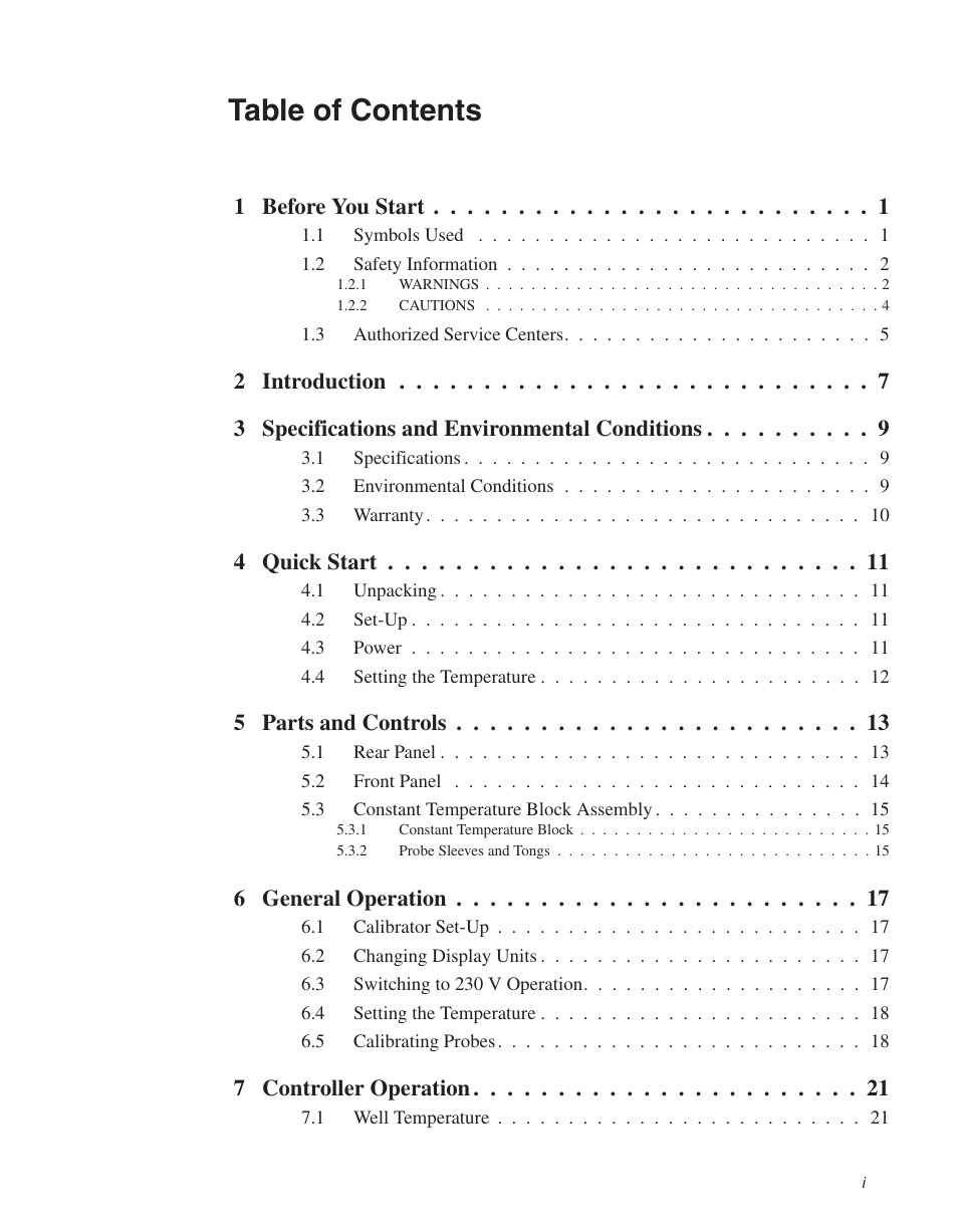 Fluke 9140 Dry-well Calibrator User Manual | Page 3 / 52
