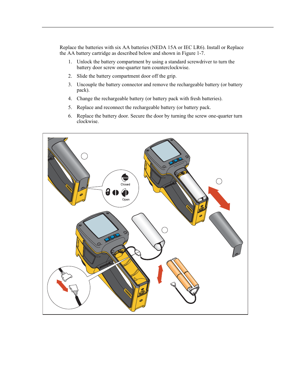 Installing or replacing the batteries | Fluke Ti20 User Manual | Page 19 / 68