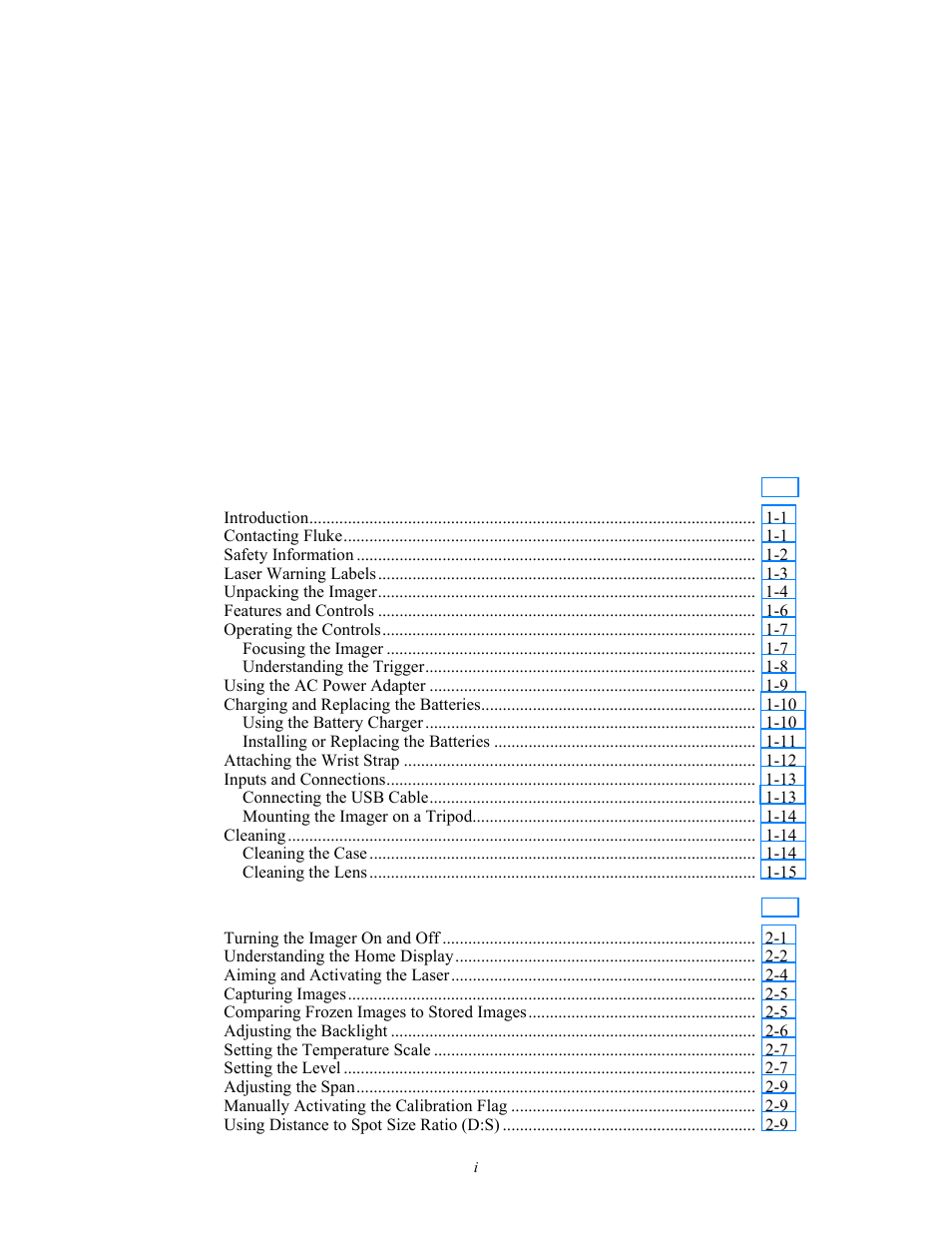 Fluke Ti20 User Manual | Page 3 / 68