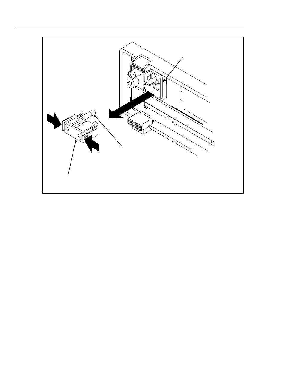 Performance tests, Users manual, Figure 6-1. replacing the line fuse | Fluke 2625A User Manual | Page 132 / 197