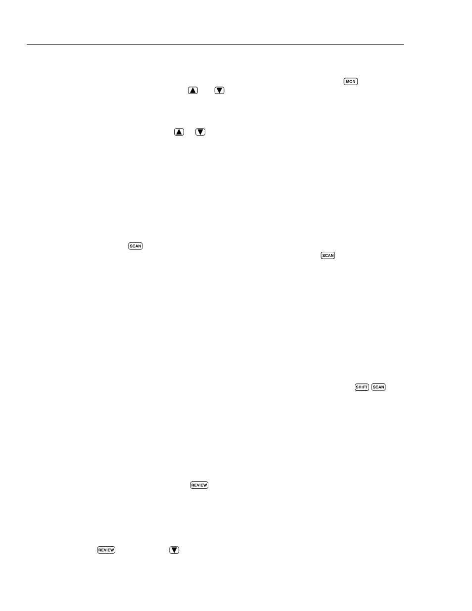 Using the monitor function, Using the scan function, Reviewing channel data | Fluke 2625A User Manual | Page 40 / 197