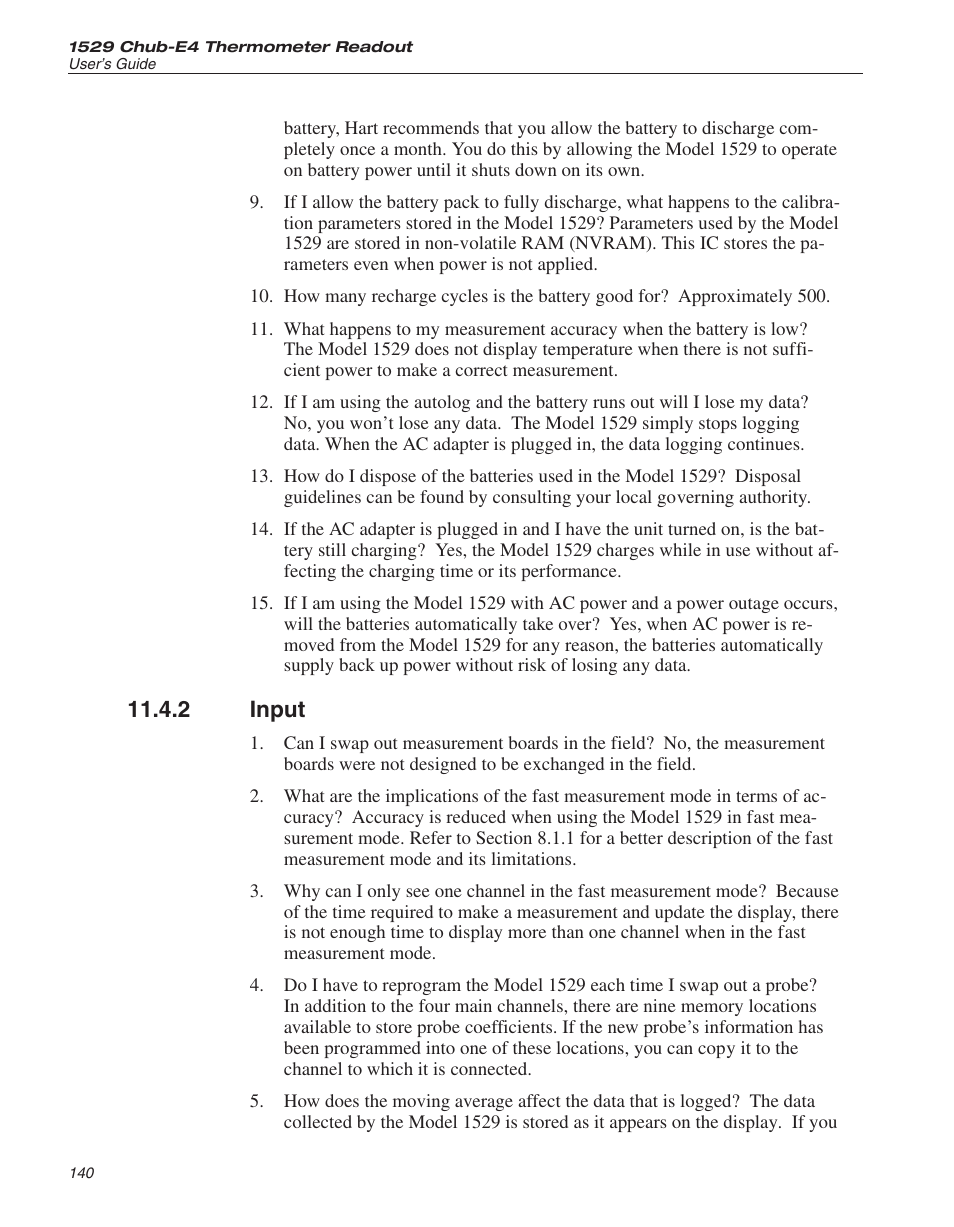 2 input 140, Input, 2 input | Fluke THE HART 1529 User Manual | Page 145 / 150