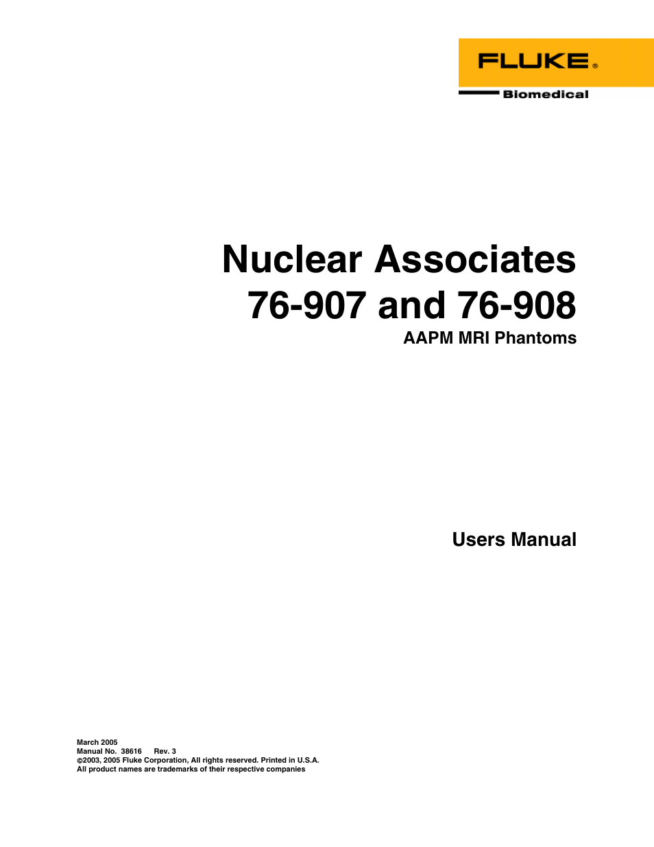Fluke 76-908 User Manual | 26 pages