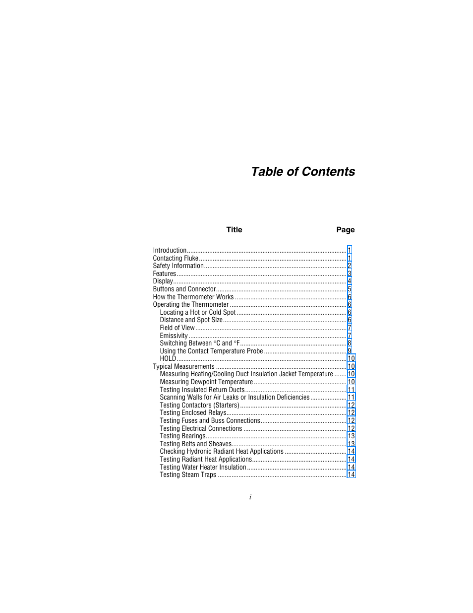 Fluke 561 User Manual | Page 3 / 22
