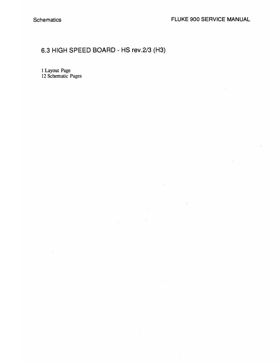 3 high speed board - hs rev.2/3 (h3) | Fluke 900 User Manual | Page 143 / 182