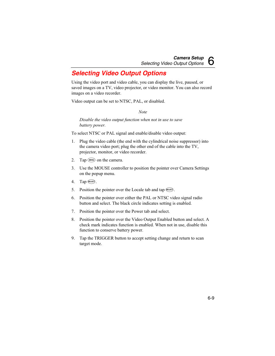 Selecting video output options | Fluke Ti50 User Manual | Page 75 / 136