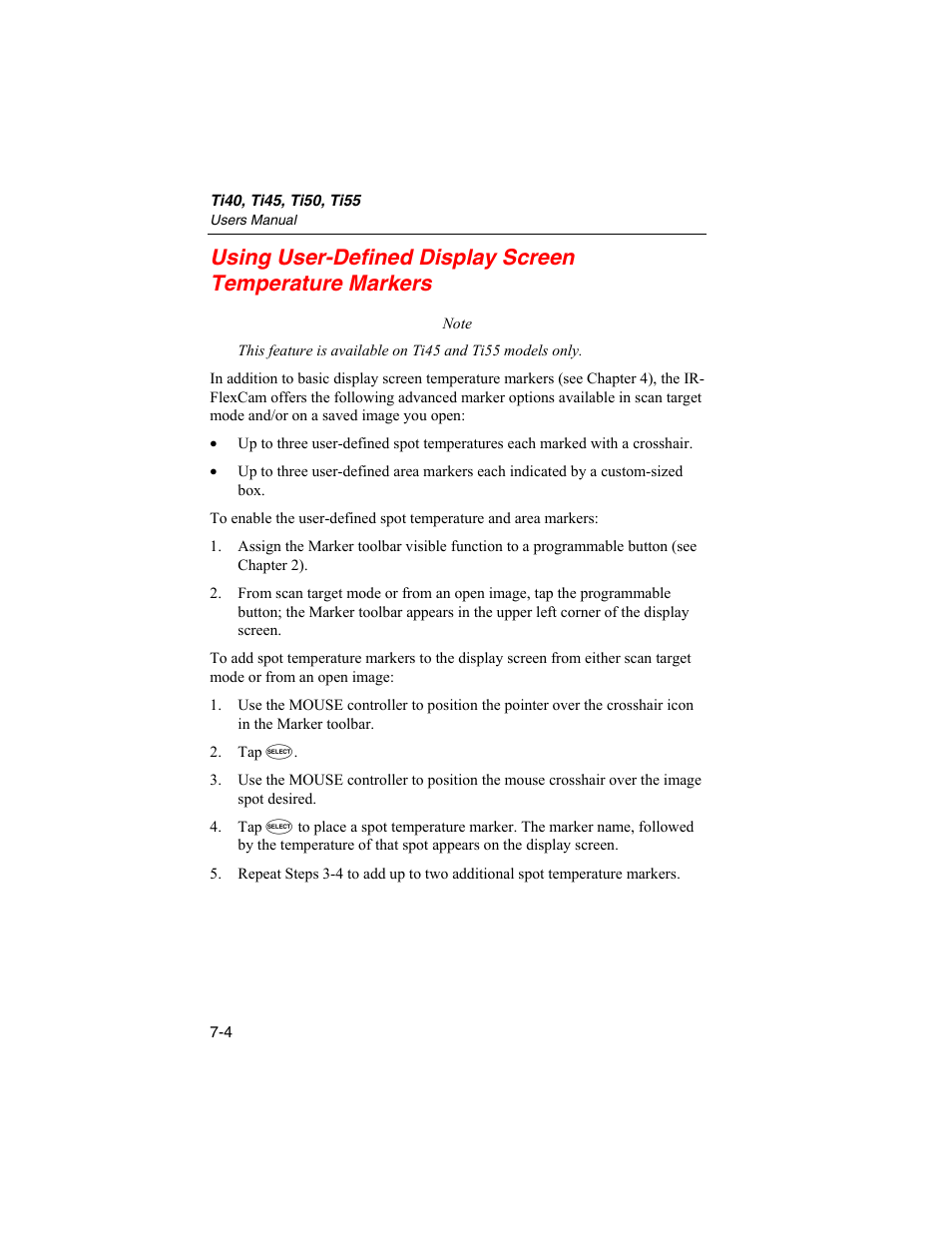 Fluke Ti50 User Manual | Page 80 / 136