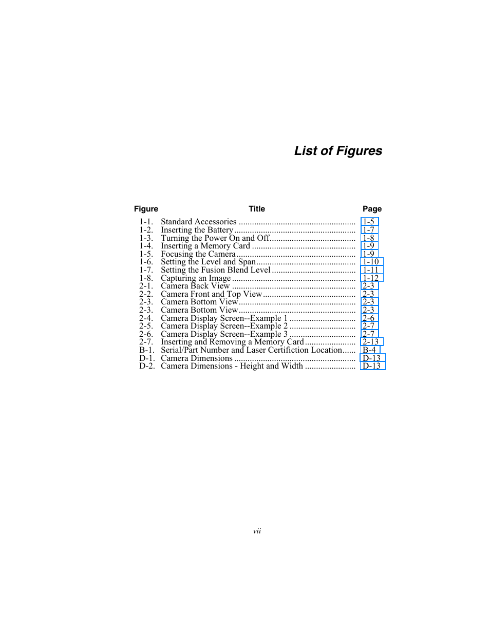 List of figures | Fluke Ti50 User Manual | Page 9 / 136