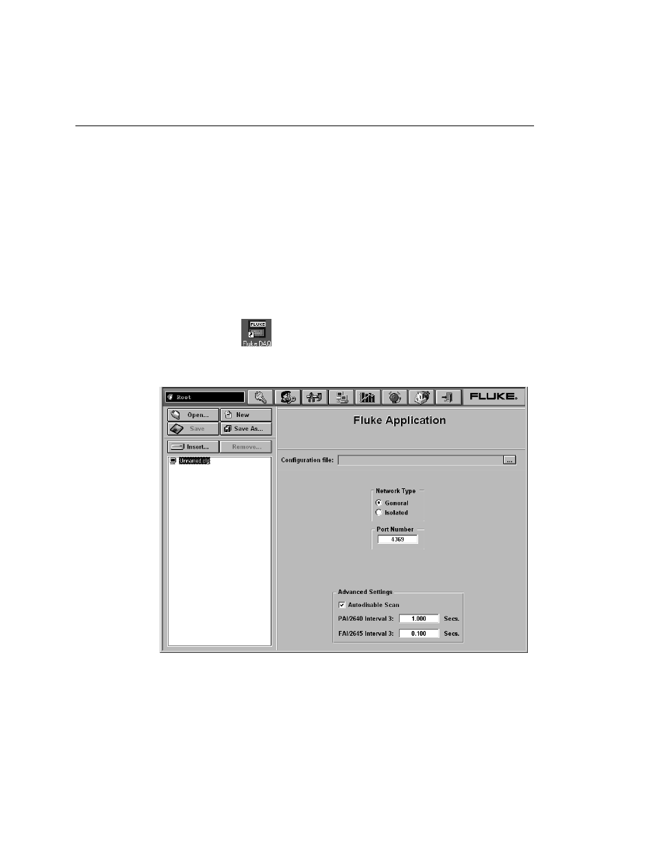 Managing your network using fluke daq, Inserting and configuring a 268xa device | Fluke Data Acquisition System/Data Logging System 2680A User Manual | Page 44 / 74