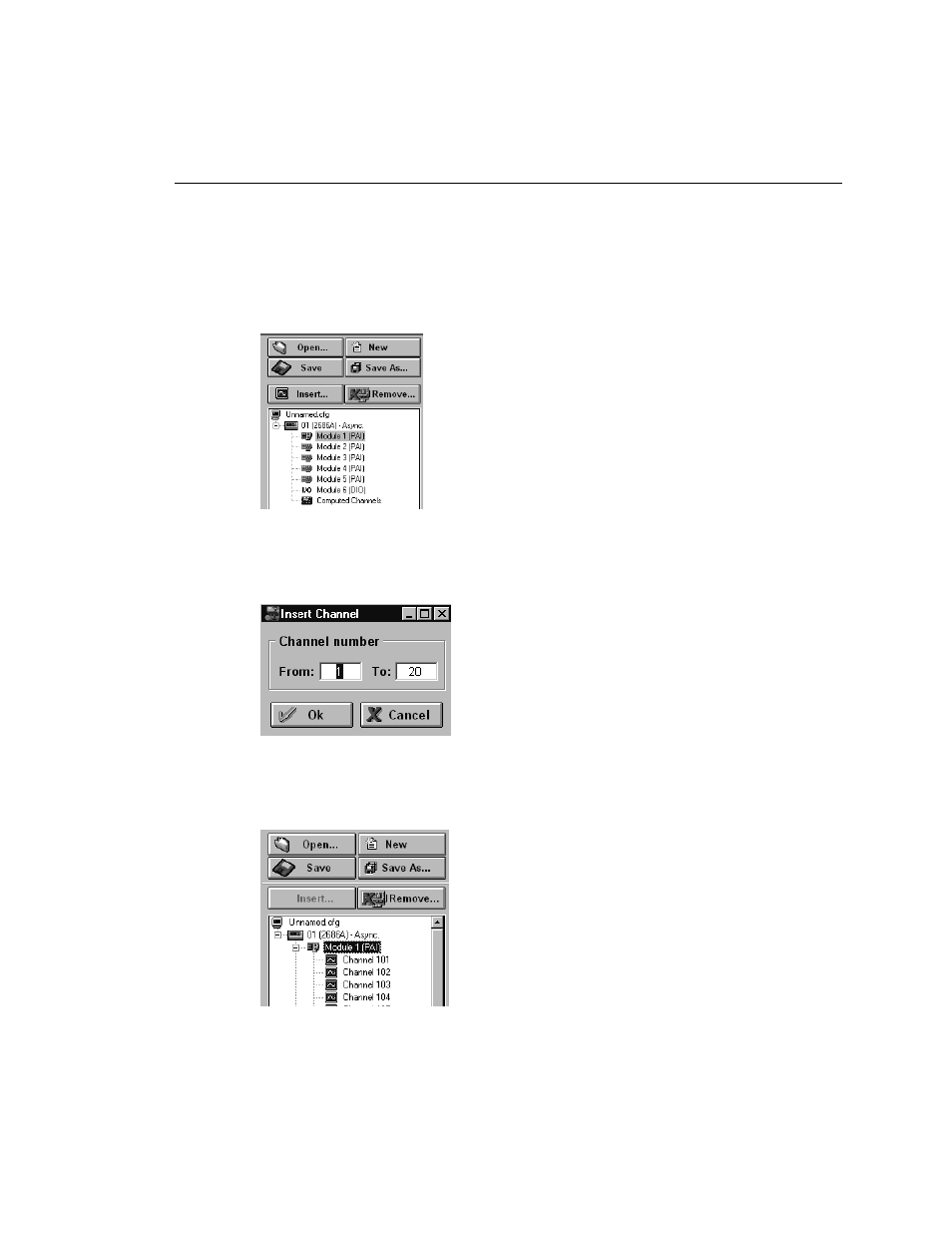 Inserting and configuring a channel | Fluke Data Acquisition System/Data Logging System 2680A User Manual | Page 53 / 74