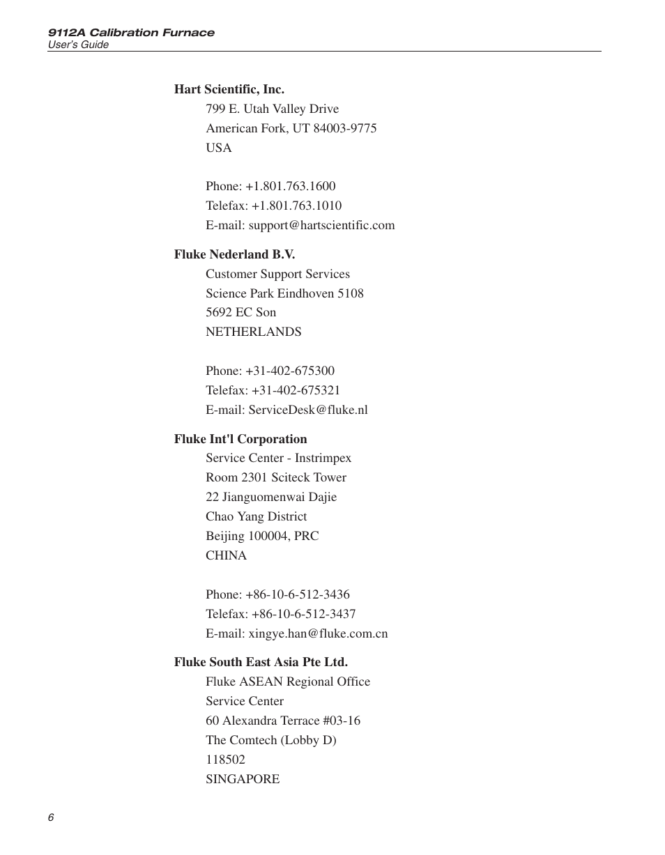 Fluke 9112A User Manual | Page 11 / 47