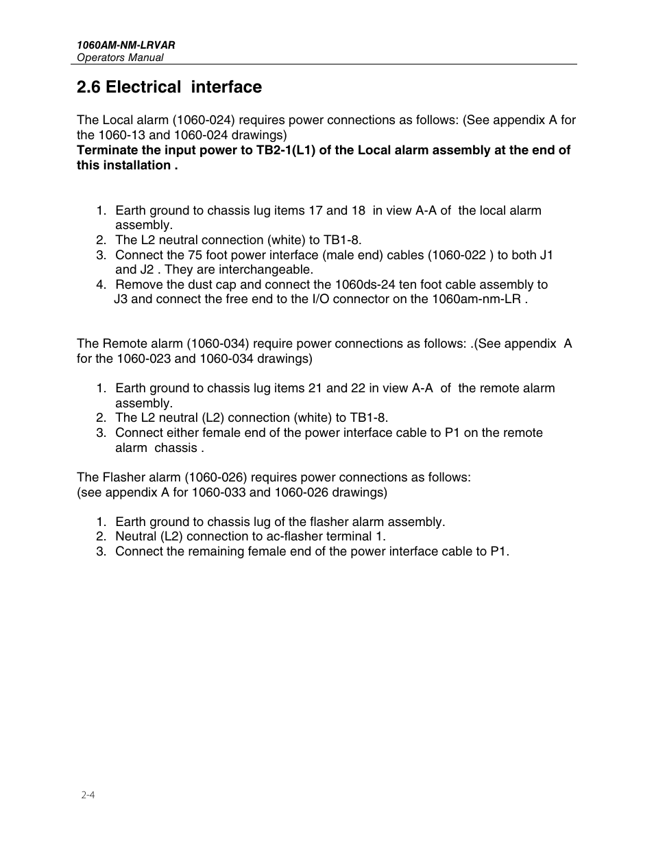 6 electrical interface | Fluke LOCAL User Manual | Page 10 / 16