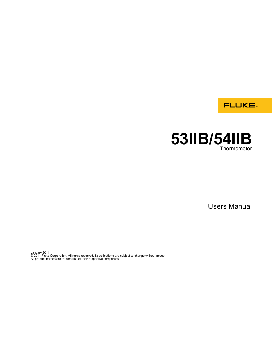 Fluke 54IIB User Manual | 26 pages