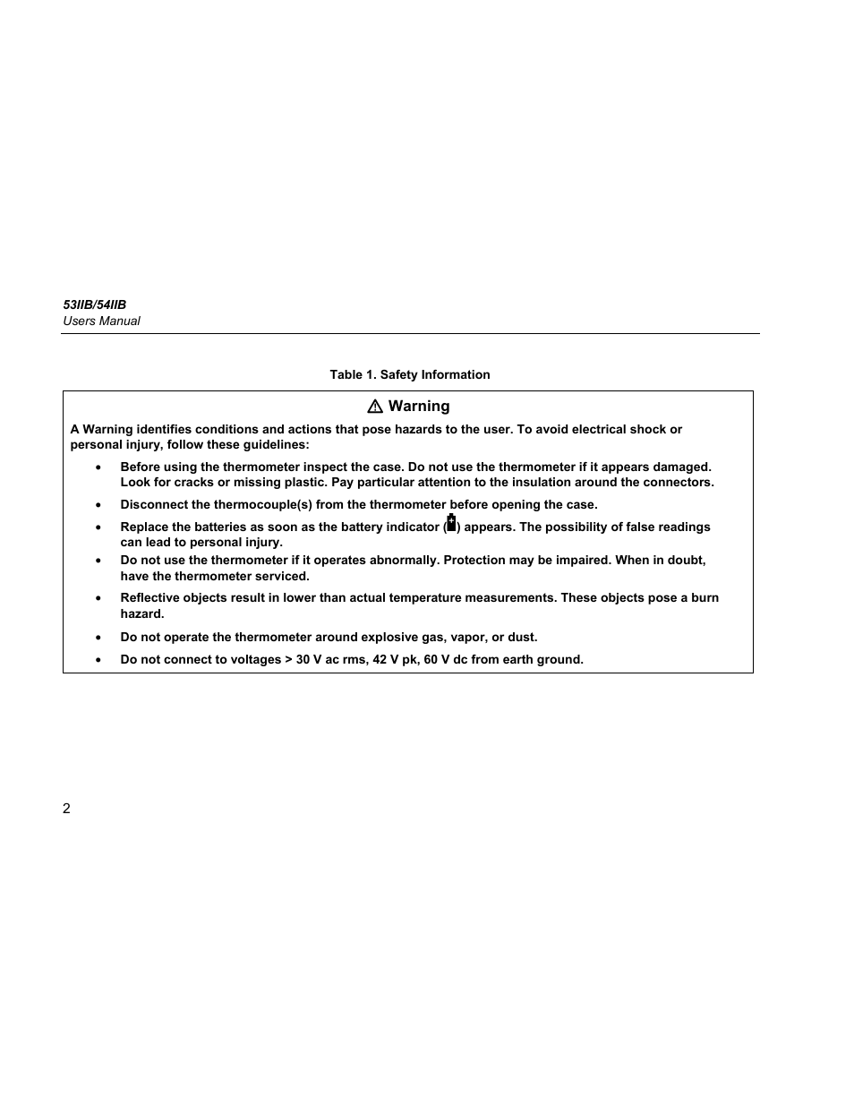 Fluke 54IIB User Manual | Page 6 / 26