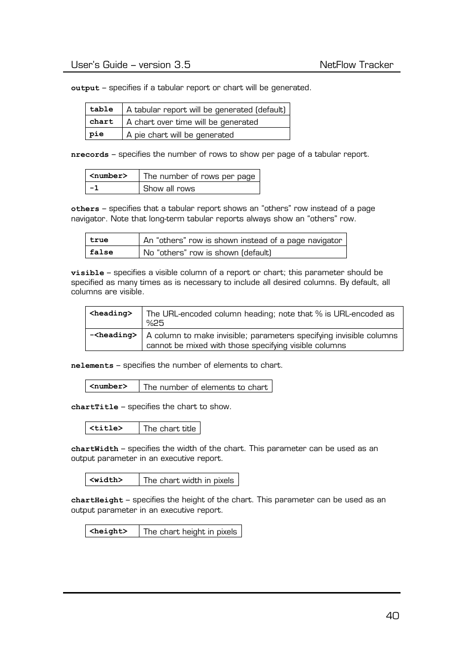 User’s guide – version 3.5 netflow tracker 40 | Fluke Computer Accessories User Manual | Page 40 / 88