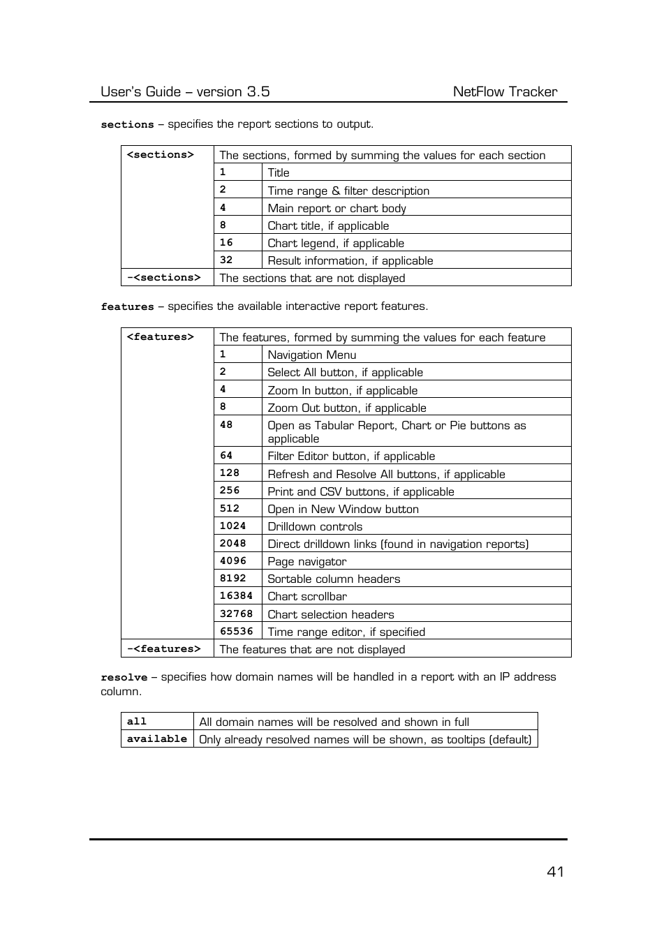 User’s guide – version 3.5 netflow tracker 41 | Fluke Computer Accessories User Manual | Page 41 / 88