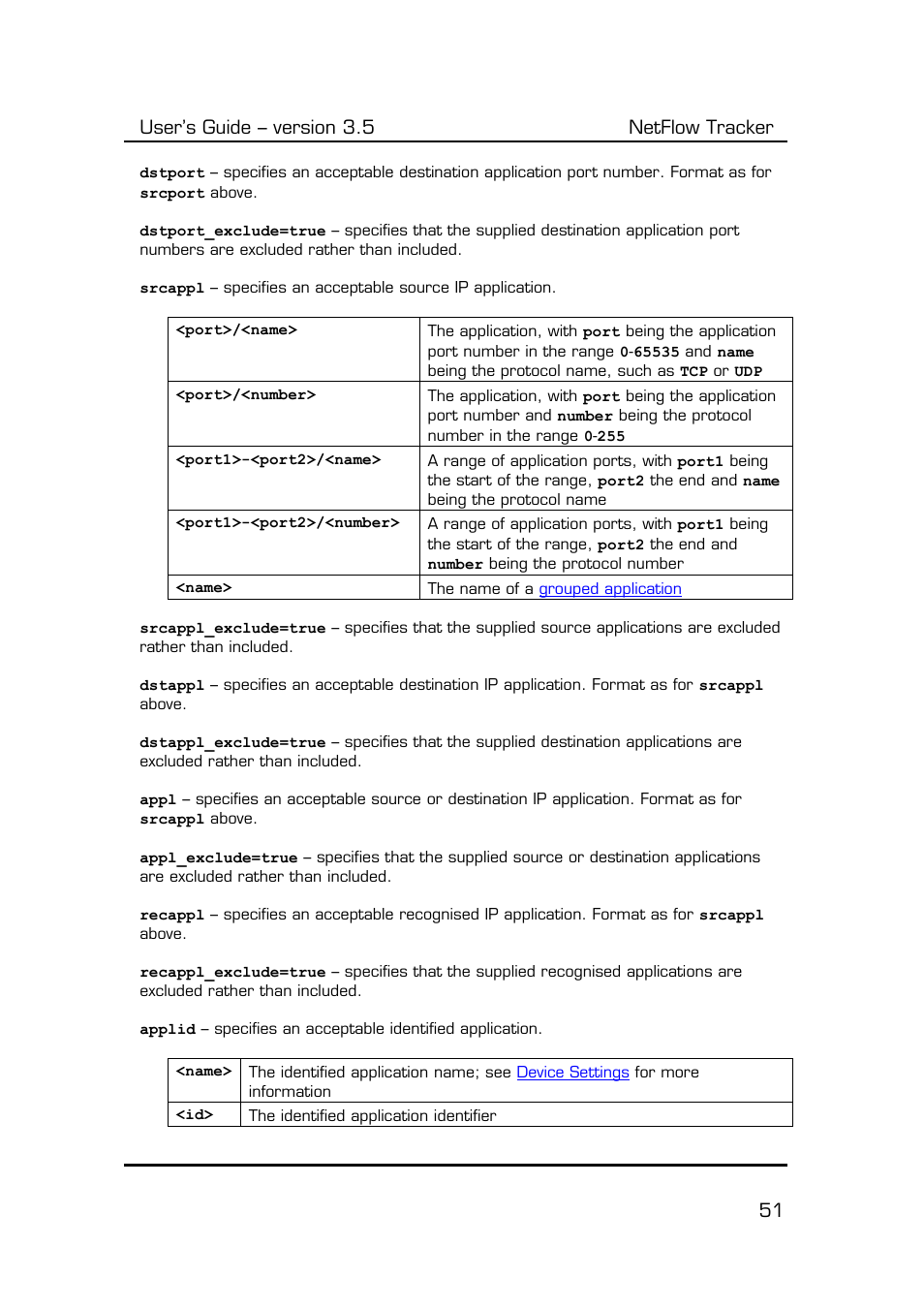 User’s guide – version 3.5 netflow tracker 51 | Fluke Computer Accessories User Manual | Page 51 / 88