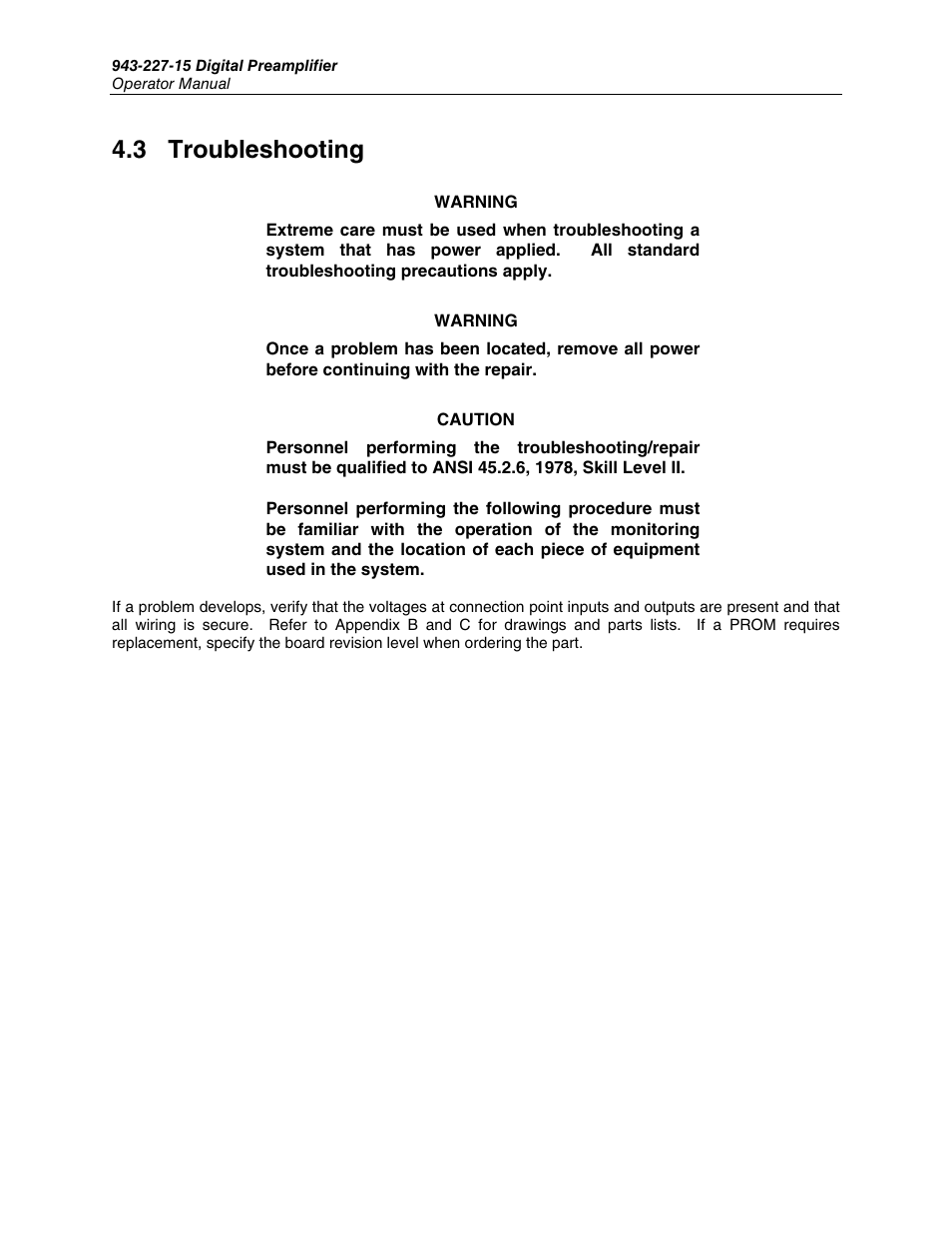 3 troubleshooting | Fluke 943-227-15 User Manual | Page 27 / 45