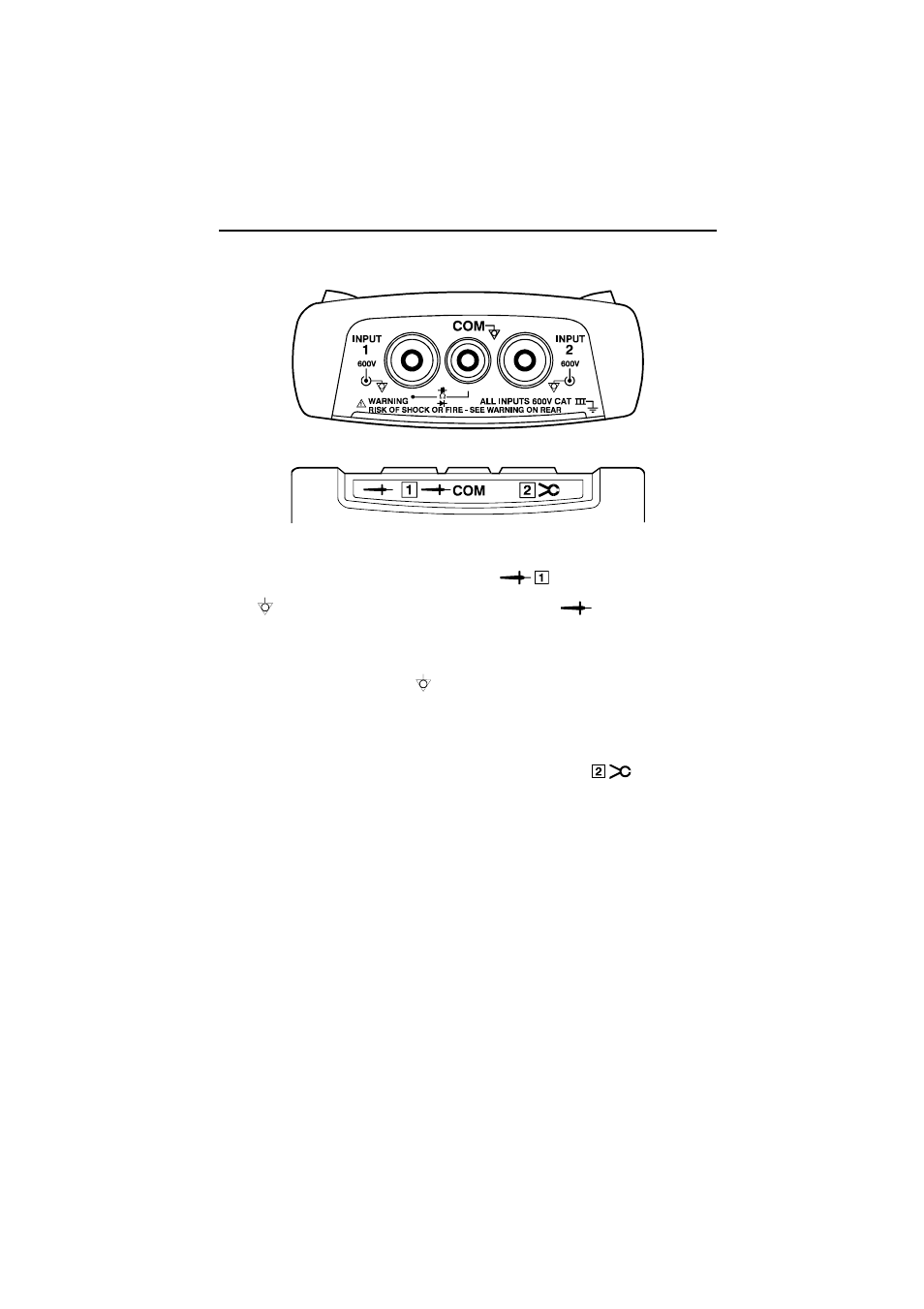 Inputs | Fluke 43B User Manual | Page 11 / 53