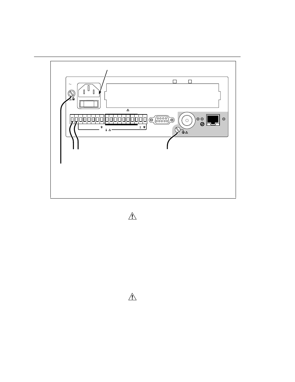 Ac power, Ac power 2-6, 6 warning | Users manual | Fluke NetDAQ 2645A User Manual | Page 38 / 353