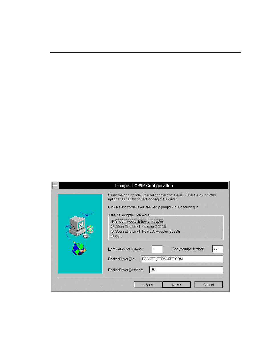 Installing netdaq logger with trumpet | Fluke NetDAQ 2645A User Manual | Page 85 / 353