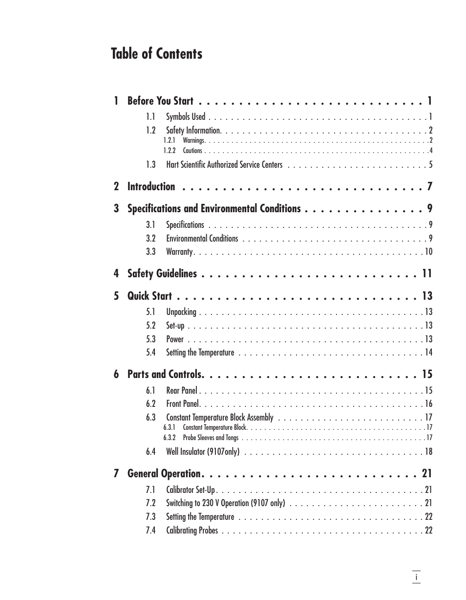 Fluke 9107 User Manual | Page 3 / 65