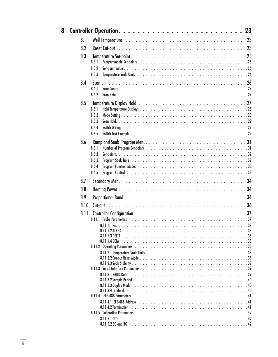 8 controller operation | Fluke 9107 User Manual | Page 4 / 65