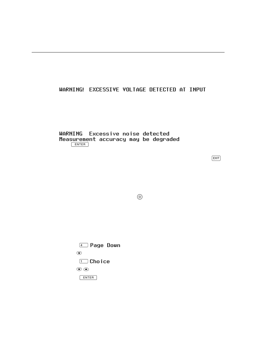 Overvoltage test, Noise test, Configuring the test tool | Controlling the backlight | Fluke DSP-2000 User Manual | Page 38 / 196