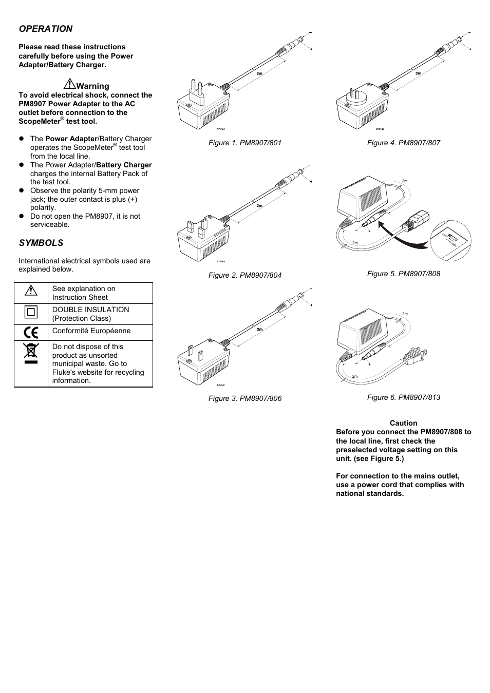 Fluke PM8907 User Manual | Page 2 / 2