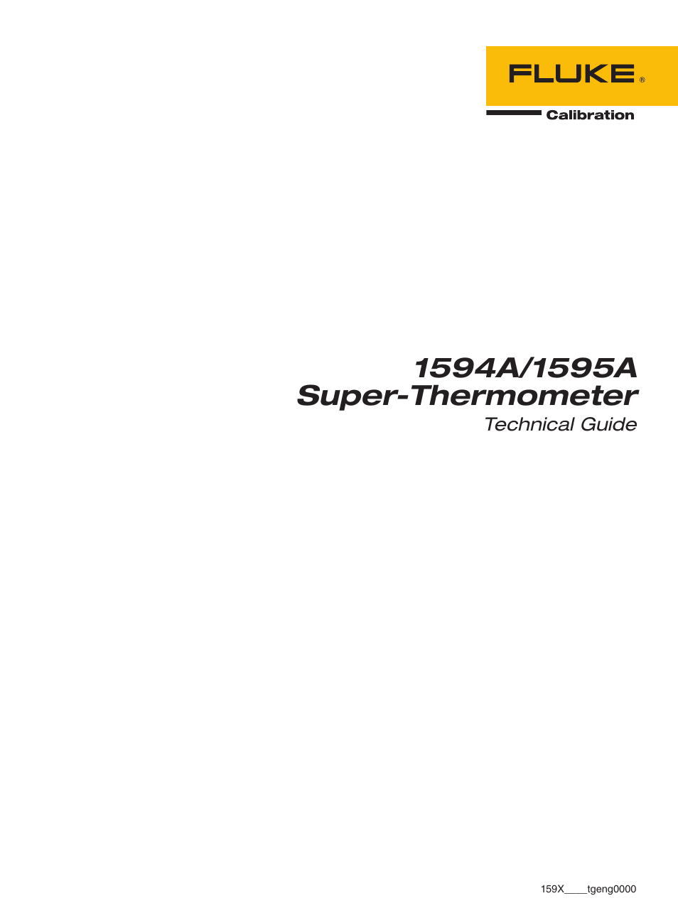 Fluke 1595A User Manual | 130 pages