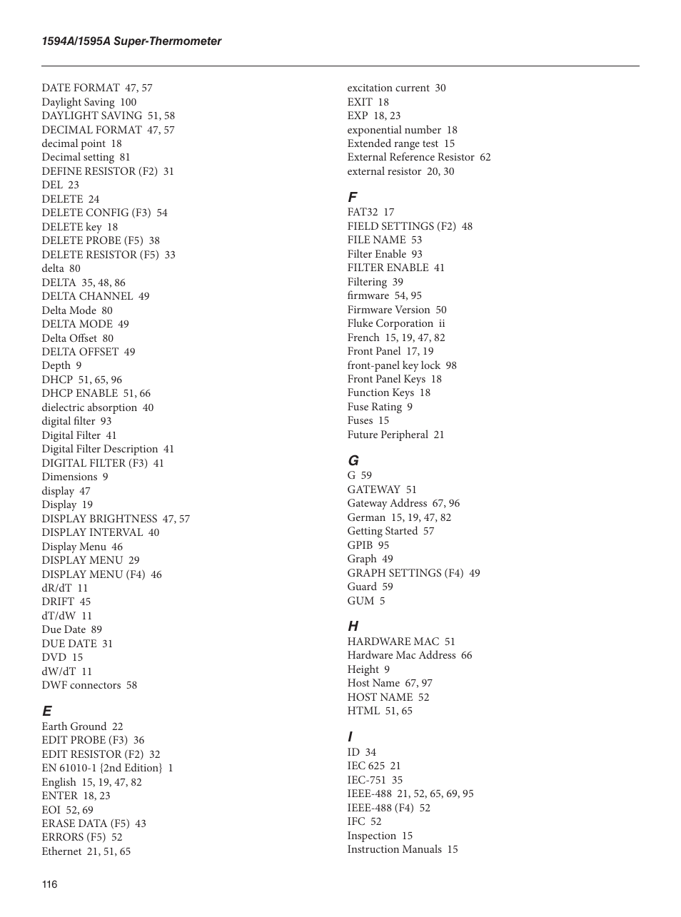 Fluke 1595A User Manual | Page 126 / 130