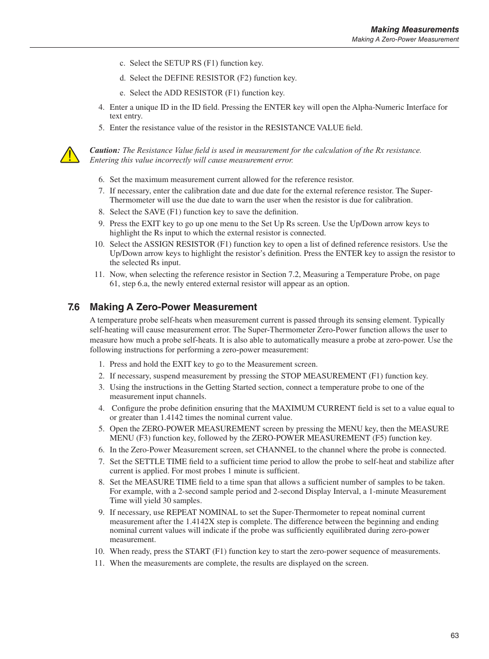 6 making a zero-power measurement | Fluke 1595A User Manual | Page 73 / 130