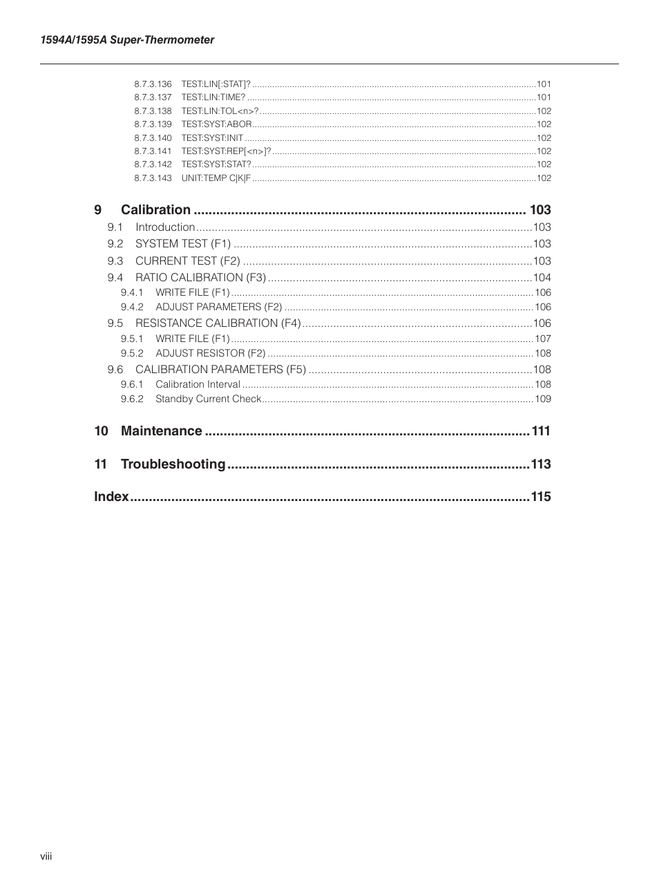 Fluke 1595A User Manual | Page 8 / 130