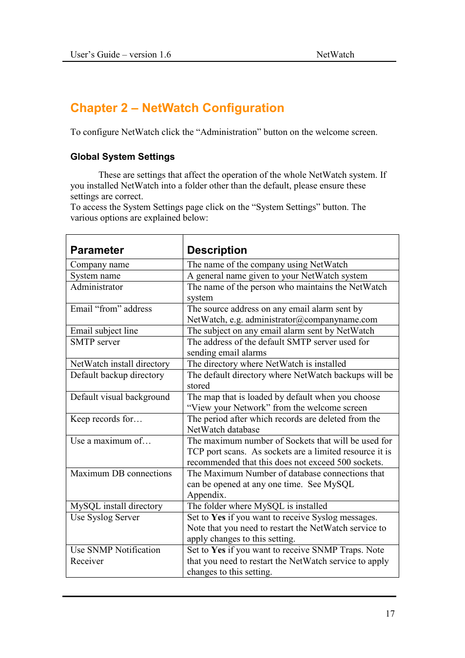 Chapter 2 – netwatch configuration | Fluke Network Router User Manual | Page 17 / 49