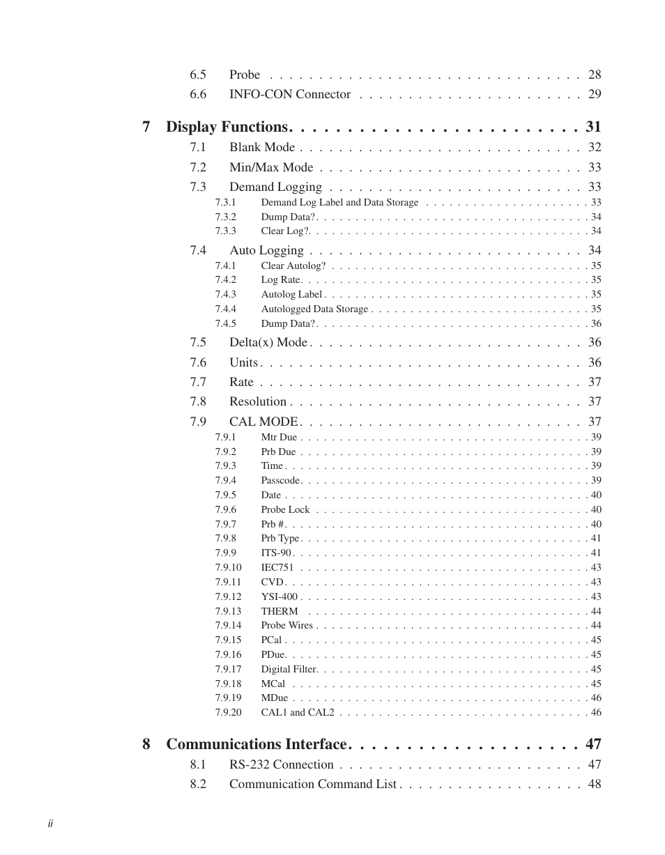 7display functions, 8communications interface | Fluke 1522 User Manual | Page 4 / 60