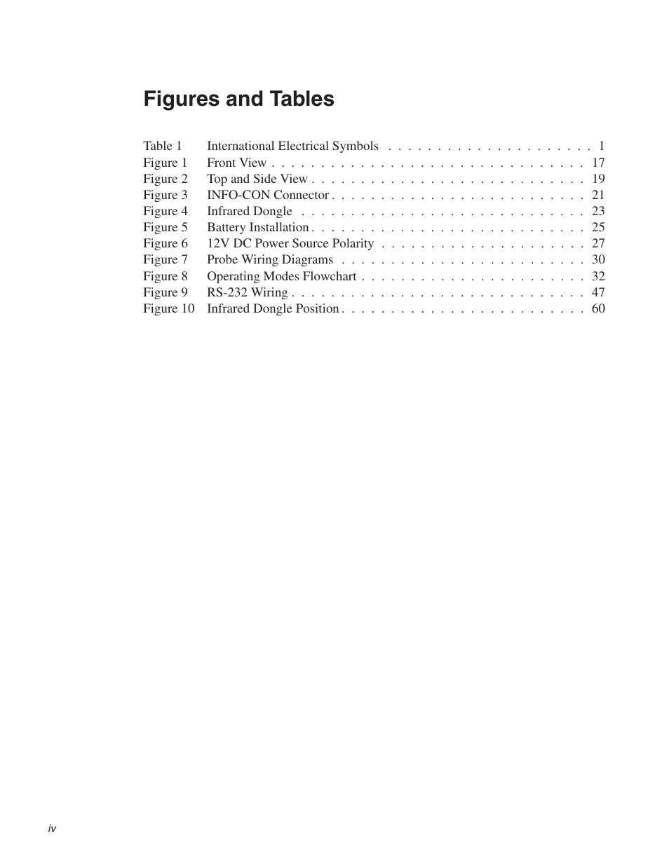 Figures and tables | Fluke 1522 User Manual | Page 6 / 60