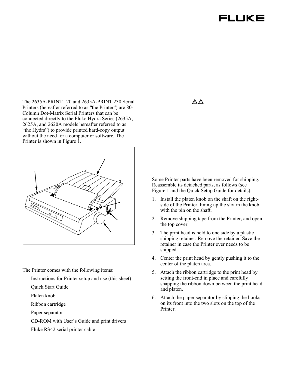 Fluke 2635A-PRINT 120 User Manual | 4 pages