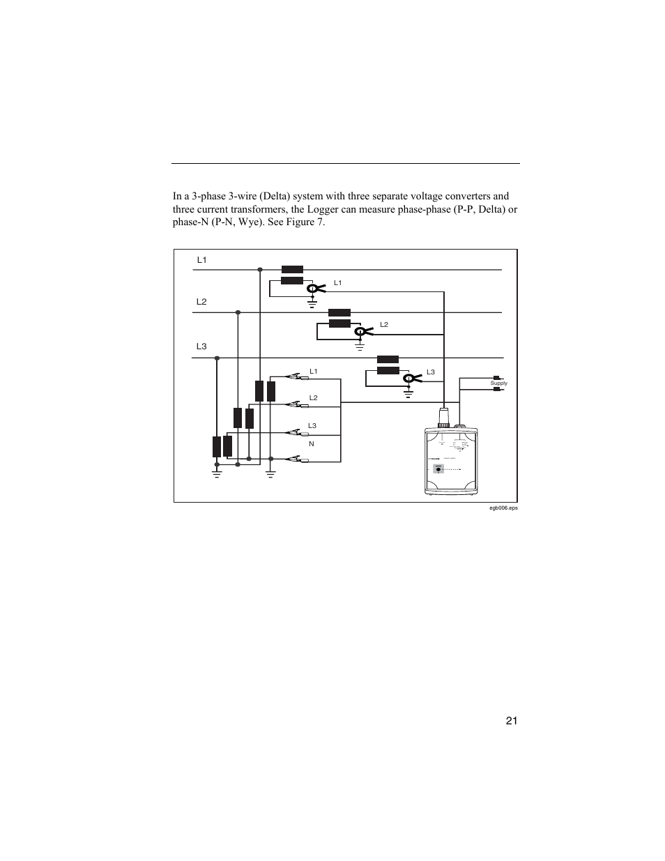 Connections for medium-voltage networks | Fluke 1744 User Manual | Page 30 / 73