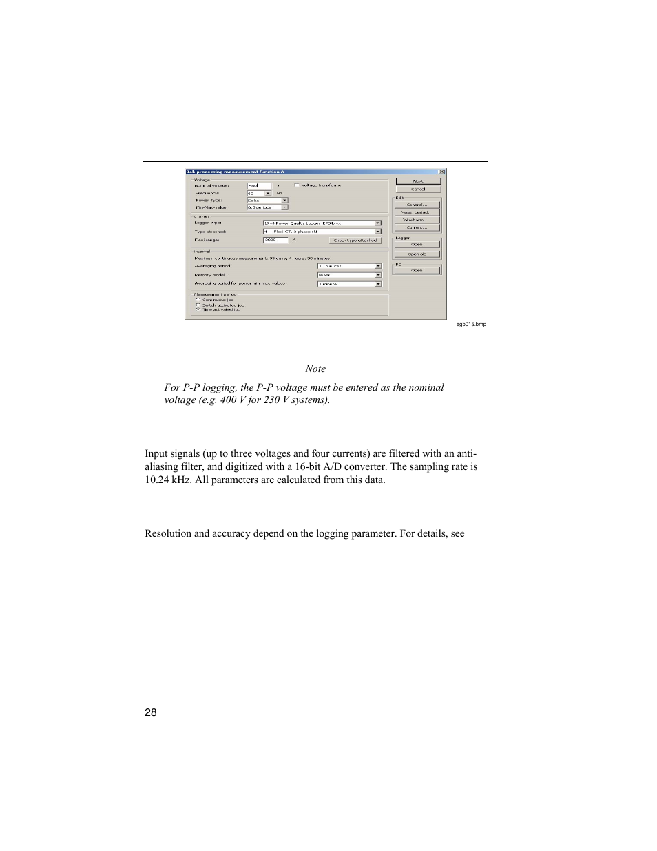 Signal sampling, Resolution accuracy | Fluke 1744 User Manual | Page 37 / 73