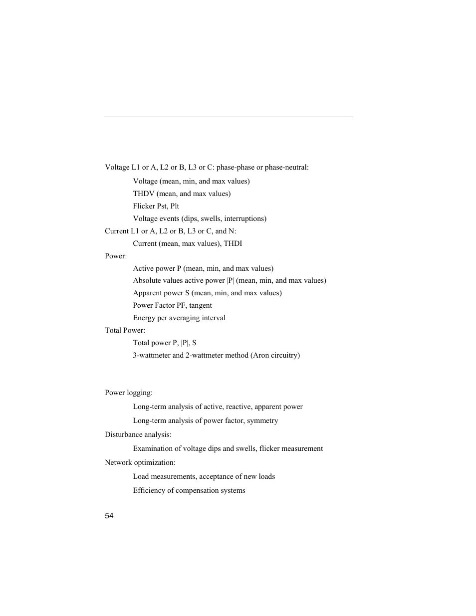 Logging function p, Logging values, Application | Fluke 1744 User Manual | Page 63 / 73