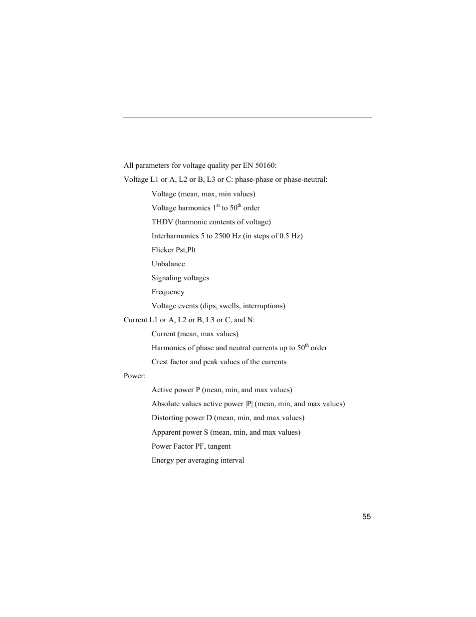 Logging function a œ ﬁallﬂ parameters, Logging values | Fluke 1744 User Manual | Page 64 / 73