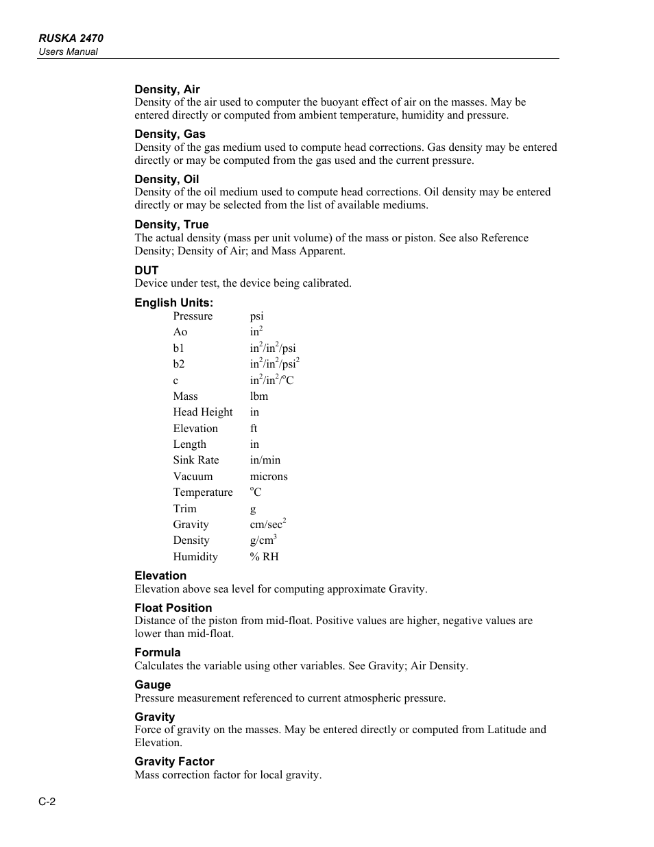 Fluke RUSKA 2470 User Manual | Page 74 / 78