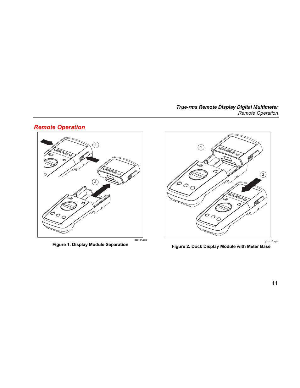 Remote operation | Fluke 233 User Manual | Page 13 / 16