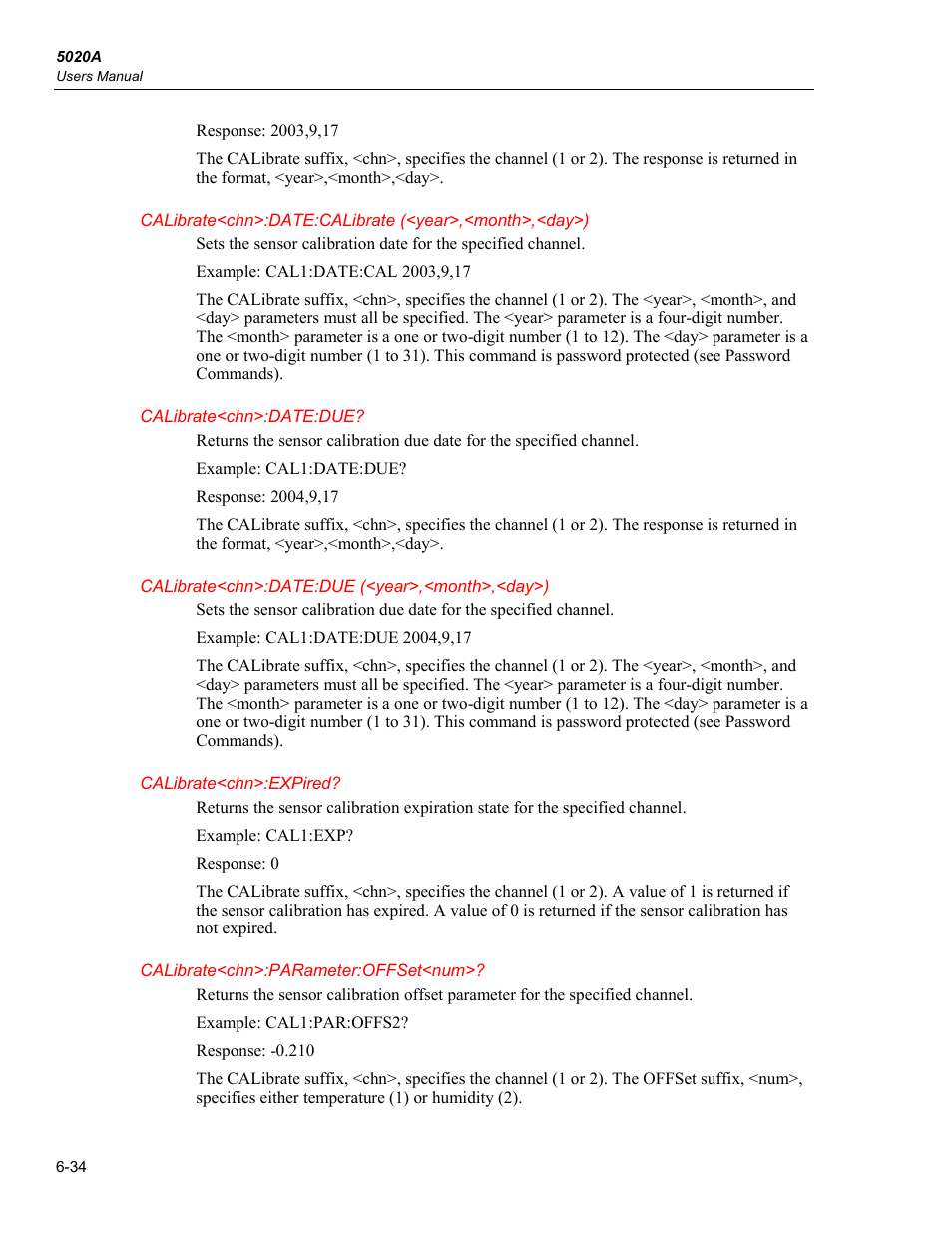 Fluke 5020A User Manual | Page 104 / 142