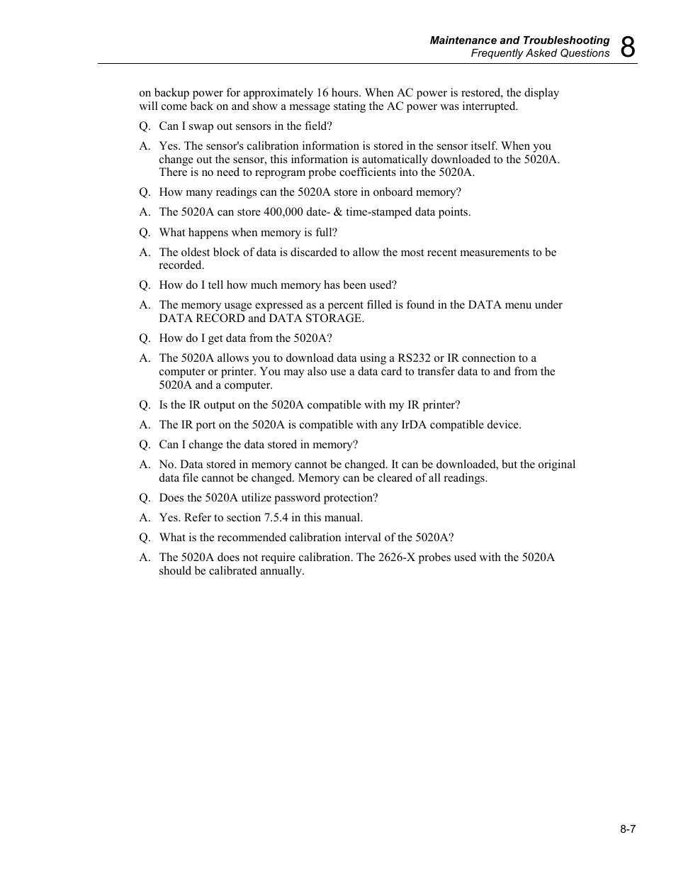 Fluke 5020A User Manual | Page 137 / 142