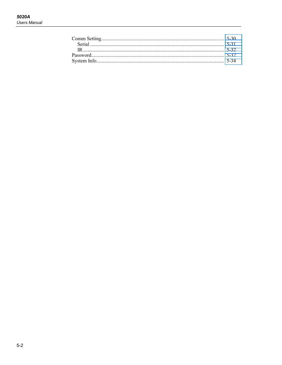 Fluke 5020A User Manual | Page 38 / 142