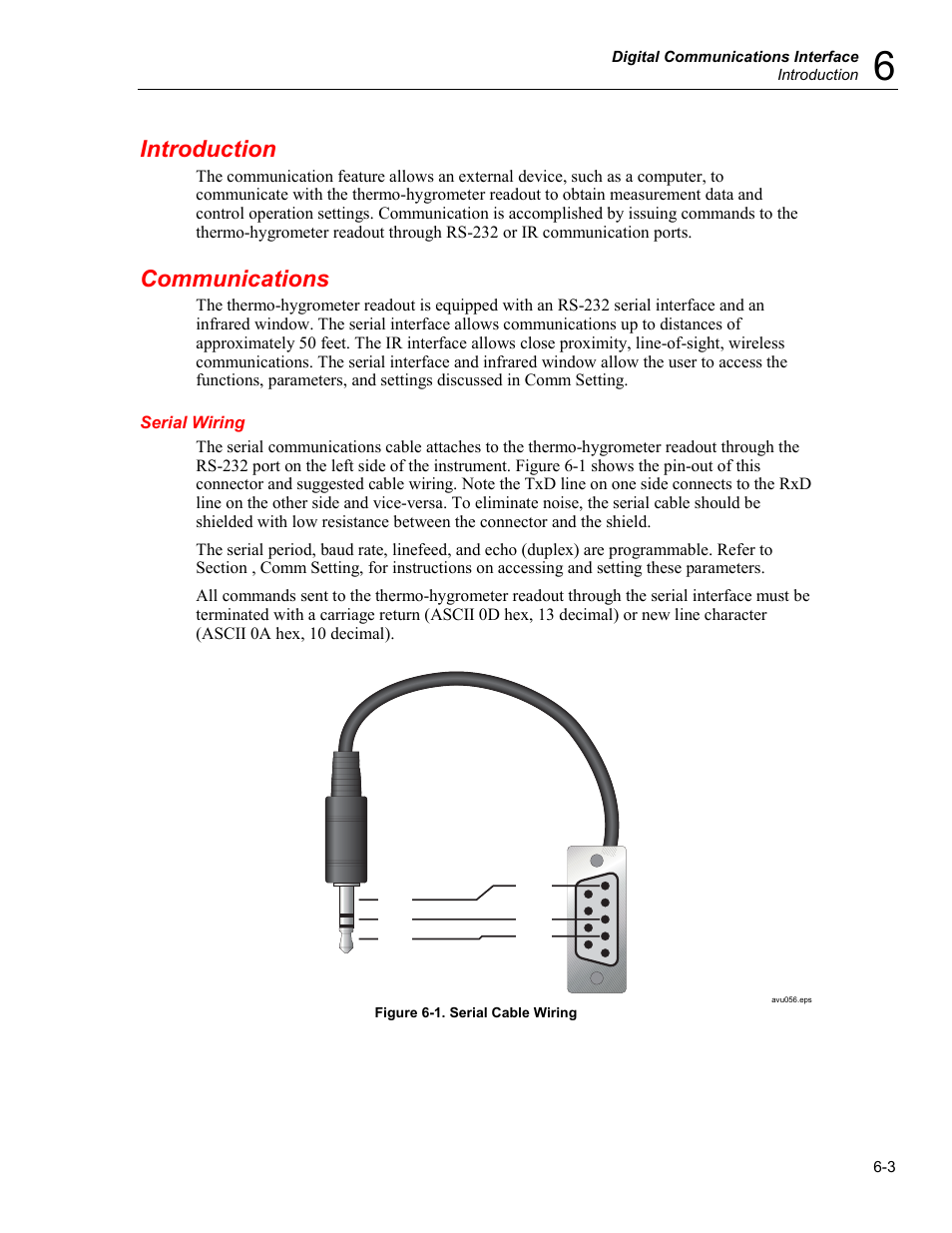 Introduction, Communications, Serial wiring | Fluke 5020A User Manual | Page 73 / 142